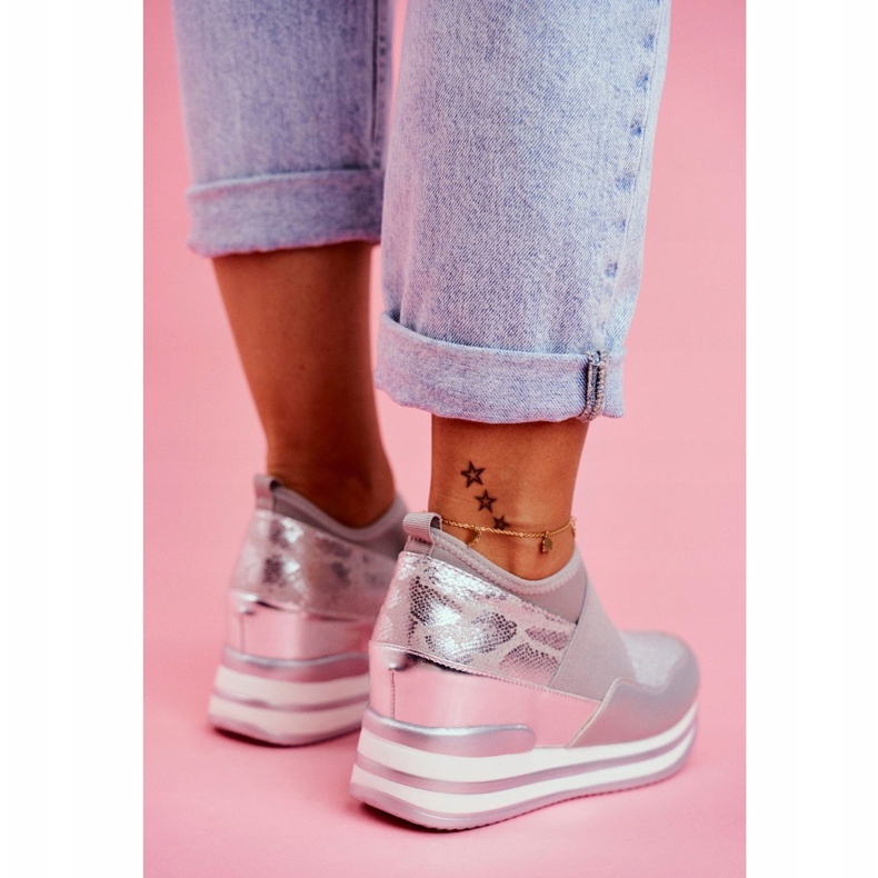 Zapatos deportivos sin cordones para mujer, gris Cold Play 1