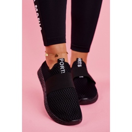 SEA Zapatillas Deportivas Sin Cordones Mujer Negras La Fiesta negro 2