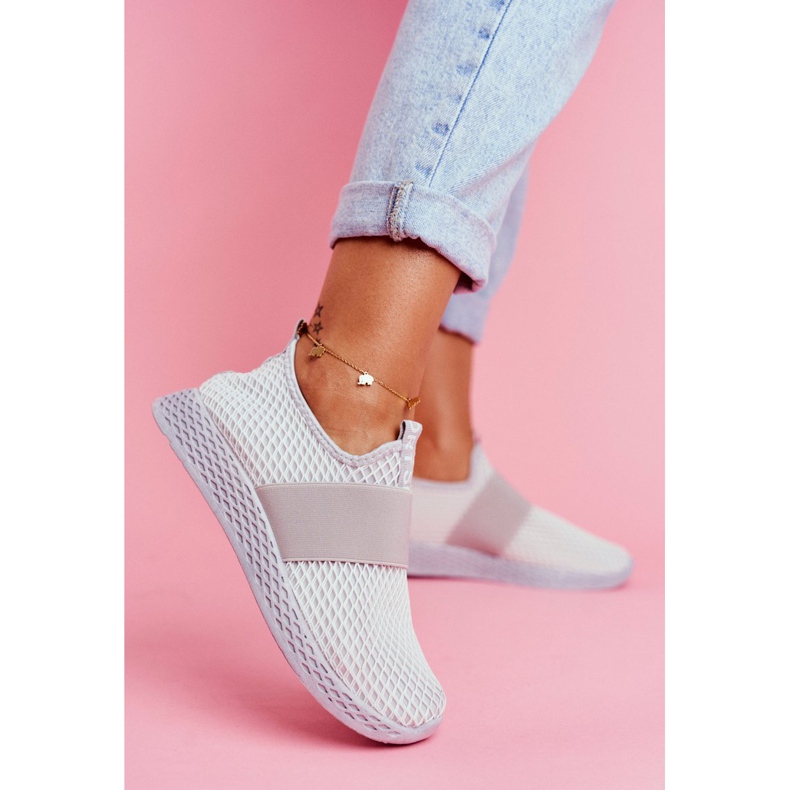 SEA Zapatos sin cordones deportivos para mujer gris claro La Fiesta 1