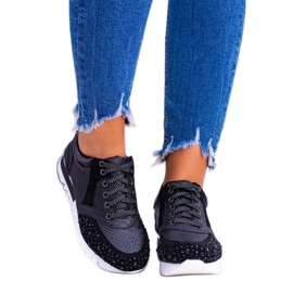 Zapatillas Deportivas Mujer Negras Con Lentejuelas Lu Boo Infinitiale negro 3 Zapatillas Deportivas Mujer Negras Con Lentejuelas Lu Boo Infinitiale negro 3