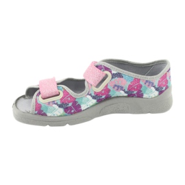 Calzado infantil befado 969X149 rosa gris multicolor 2