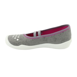 Calzado infantil befado 116Y252 rosa gris 3