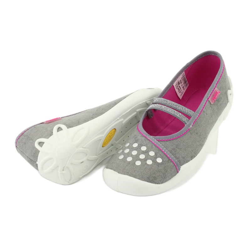 Calzado infantil befado 116Y252 rosa gris 5