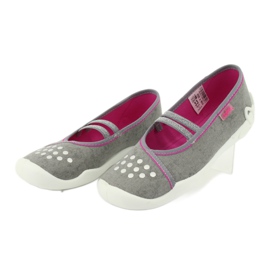 Calzado infantil befado 116Y252 rosa gris 4