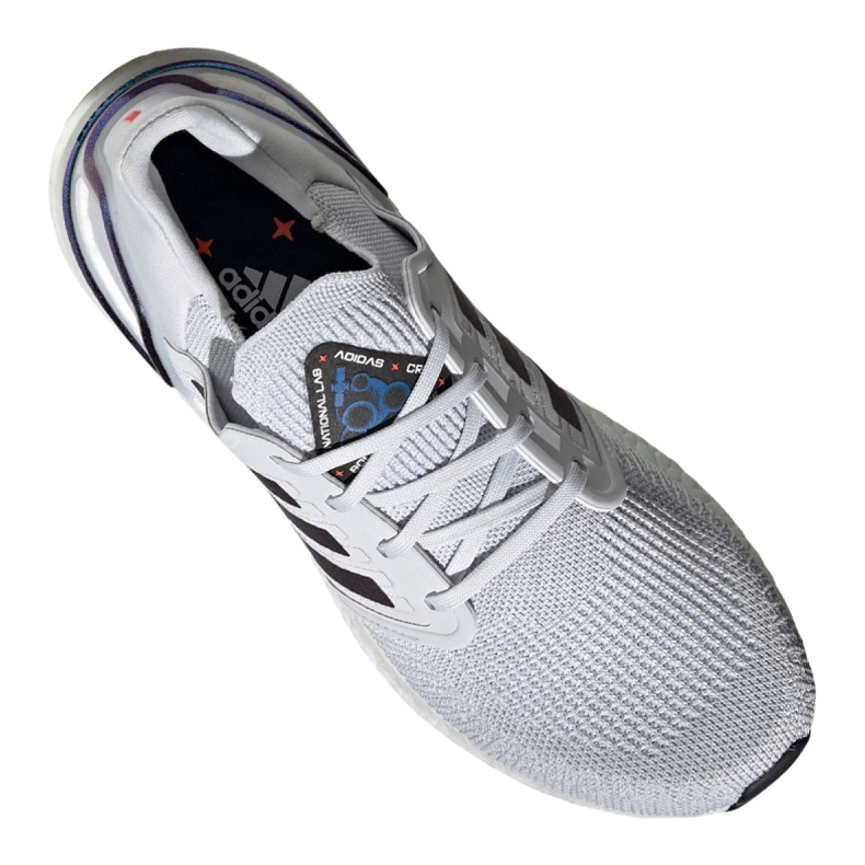 Zapatillas adidas UltraBoost 20 M EG0695 blanco multicolor azul 3