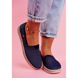 Alpargatas de mujer Big Star Slip-on Azul marino FF276024 2