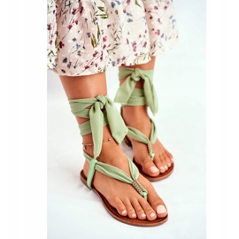 FS1 Sandalias Mujer Chanclas Atadas Verde Derryl 2 FS1 Sandalias Mujer Chanclas Atadas Verde Derryl 2