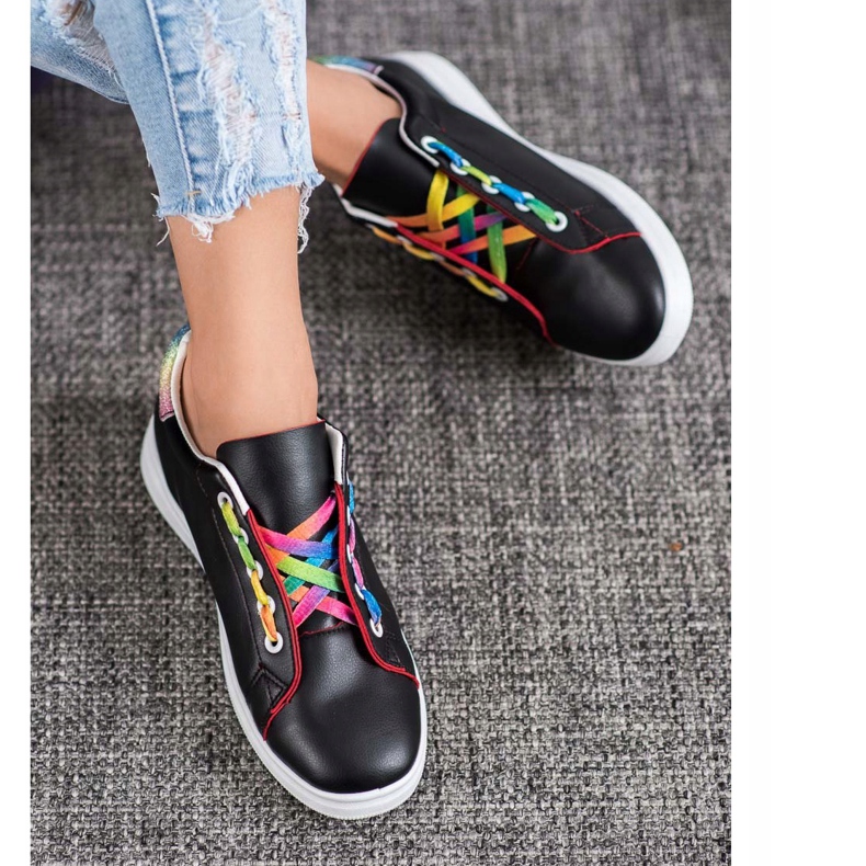 SHELOVET Calzado deportivo de moda negro 2