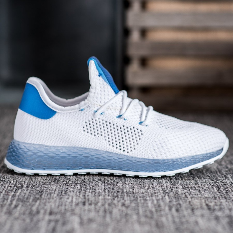 SHELOVET Zapatillas blancas caladas blanco 2