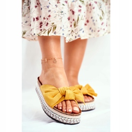 PS1 Pantuflas Altas Mujer Amarillo Mortigo 1