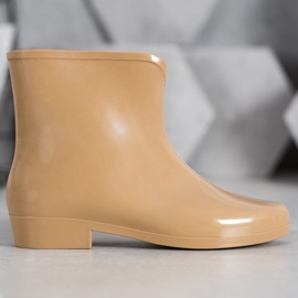 SHELOVET Chanclos con cadena decorativa marrón 10