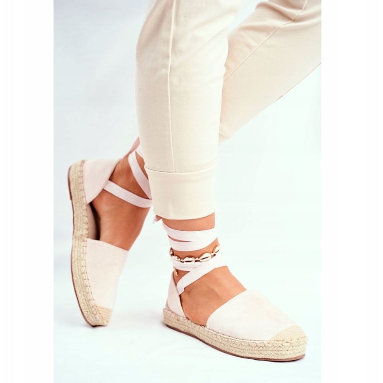 PS1 Alpargatas de mujer, lino anudado, beige Bonjour 2 PS1 Alpargatas de mujer, lino anudado, beige Bonjour 2