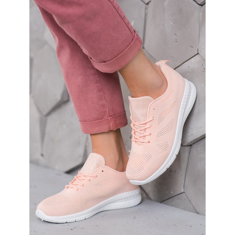 Renda Calzado deportivo calado rosa 1