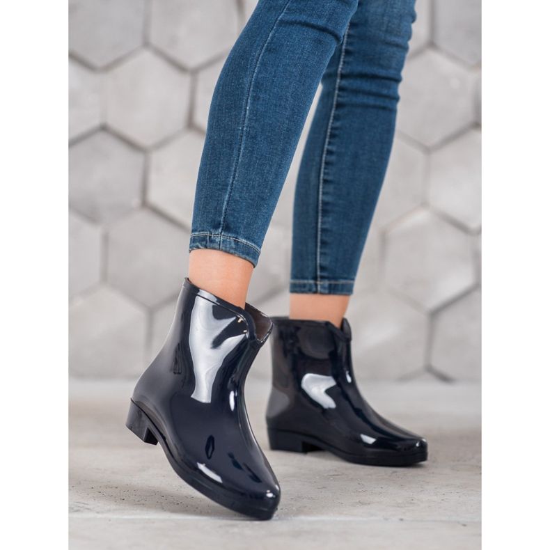 SHELOVET Chanclos con cadena decorativa azul 1