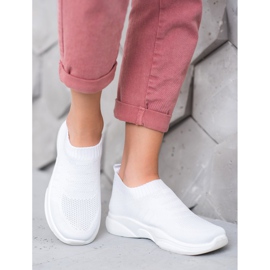 Sweet Shoes Slipons cómodos en la plataforma blanco 1