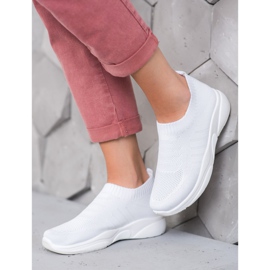Sweet Shoes Slipons cómodos en la plataforma blanco 2