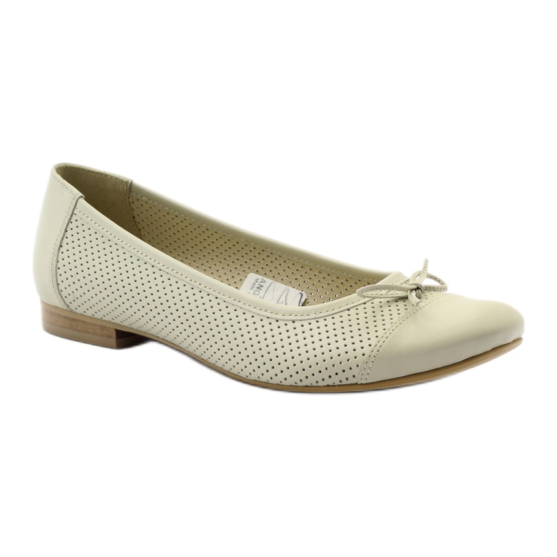 Lazo bailarina calado beige Angello 1854 1