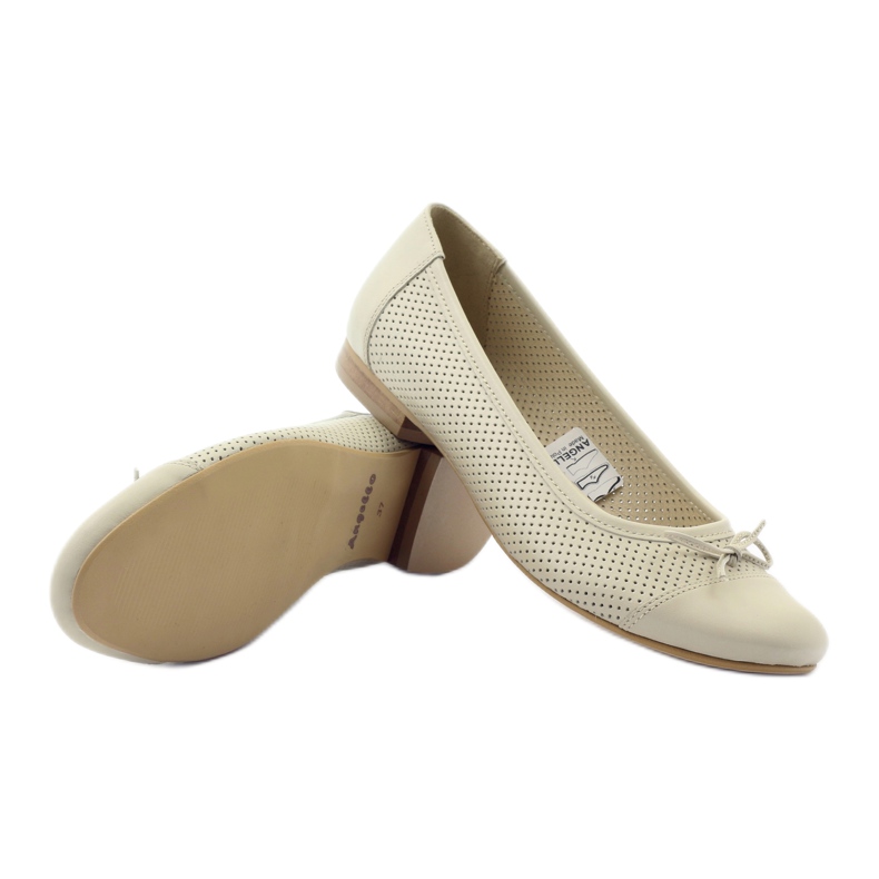 Lazo bailarina calado beige Angello 1854 3
