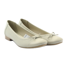 Lazo bailarina calado beige Angello 1854 4