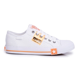 Zapatillas de mujer Big Star Openwork White FF274035 blanco 5