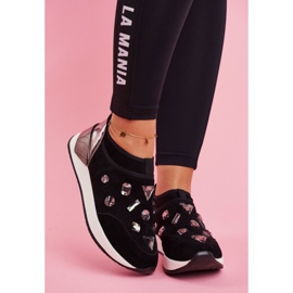 SEA Zapatillas Deportivas Mujer Con Cristales Negro Todo 2 SEA Zapatillas Deportivas Mujer Con Cristales Negro Todo 2