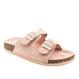 Zapatillas rosa con hebilla BL3100-SF rosado 1