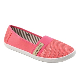 Zapatillas slip-on de lycra rosas XJ-2689 rosado 1