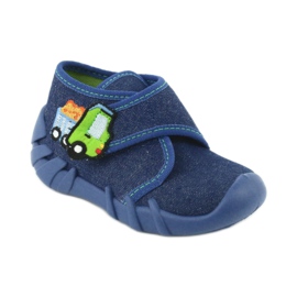 Calzado infantil befado 523P012 azul marino azul verde 2