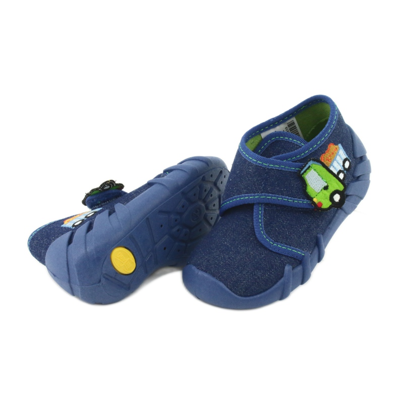 Calzado infantil befado 523P012 azul marino azul verde 4