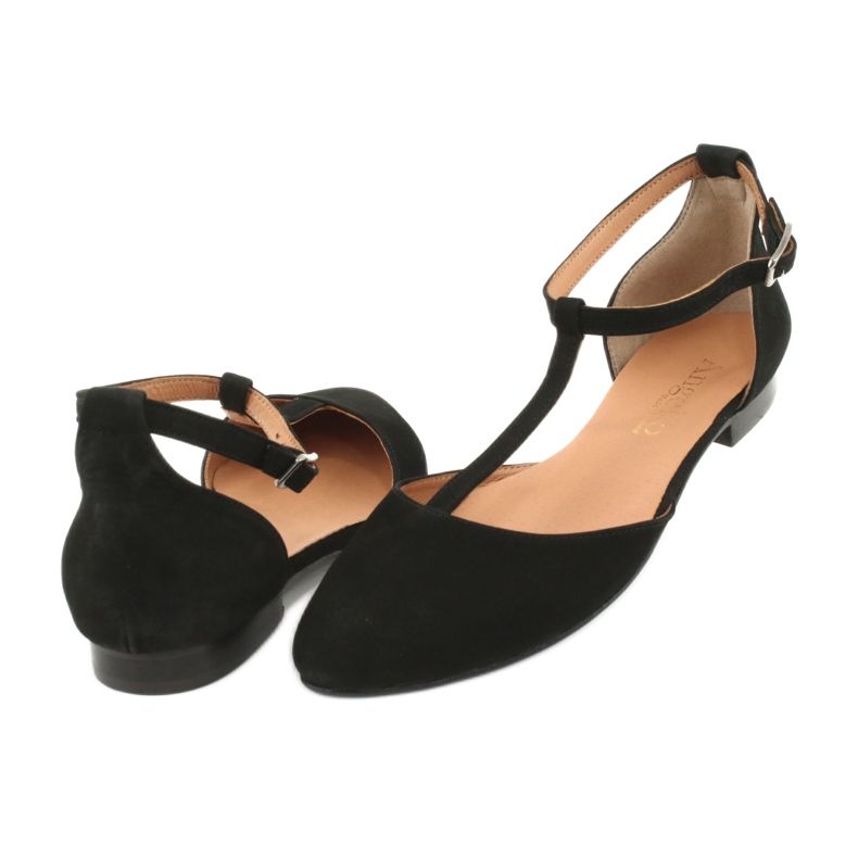 Sandalias de mujer negras con tacón y puntera cerrada Angello 2236 negro 3 Sandalias de mujer negras con tacón y puntera cerrada Angello 2236 negro 3