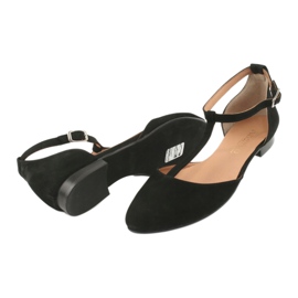 Sandalias de mujer negras con tacón y puntera cerrada Angello 2236 negro 4 Sandalias de mujer negras con tacón y puntera cerrada Angello 2236 negro 4