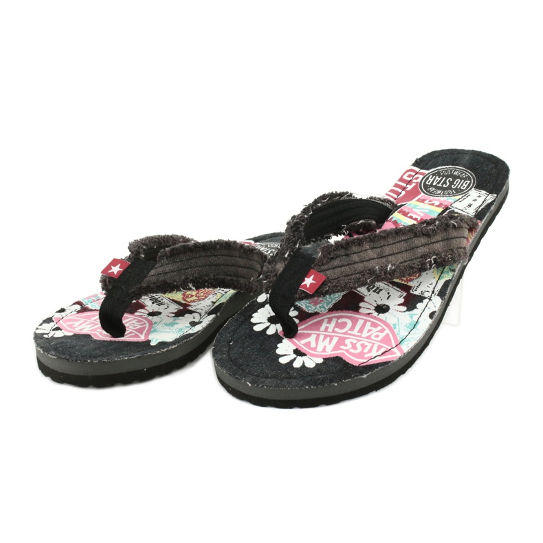 Chanclas Jeans Big Star 274A124 negro multicolor 2