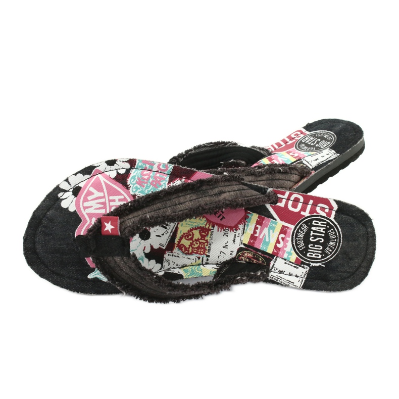 Chanclas Jeans Big Star 274A124 negro multicolor 3