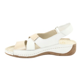Gregors Gregores 781 Sandalias para mujeres para cuñas blancas/de oro blanco 2 Gregors Gregores 781 Sandalias para mujeres para cuñas blancas/de oro blanco 2
