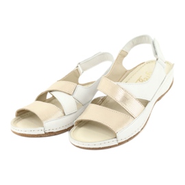 Gregors Gregores 781 Sandalias para mujeres para cuñas blancas/de oro blanco 3 Gregors Gregores 781 Sandalias para mujeres para cuñas blancas/de oro blanco 3