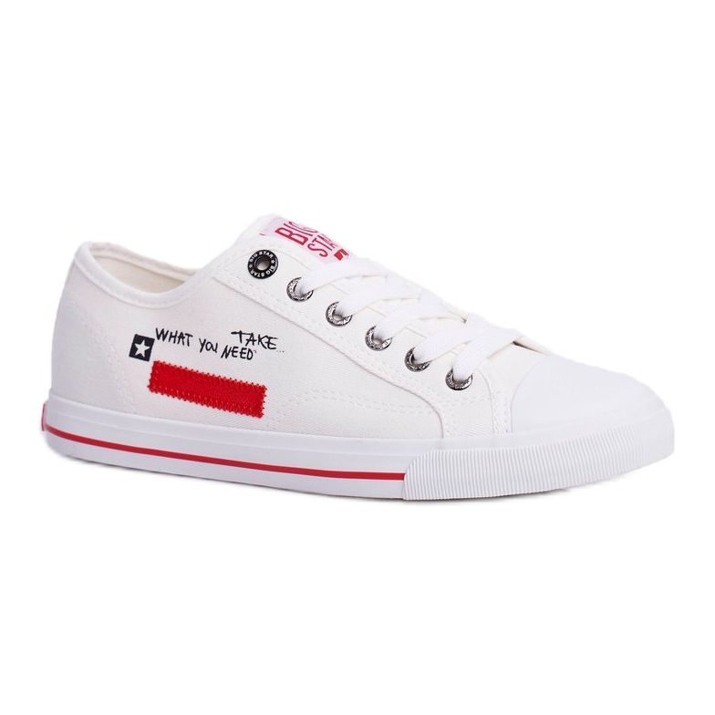 Zapatillas de Mujer Big Star White FF274079 negro rojo 3
