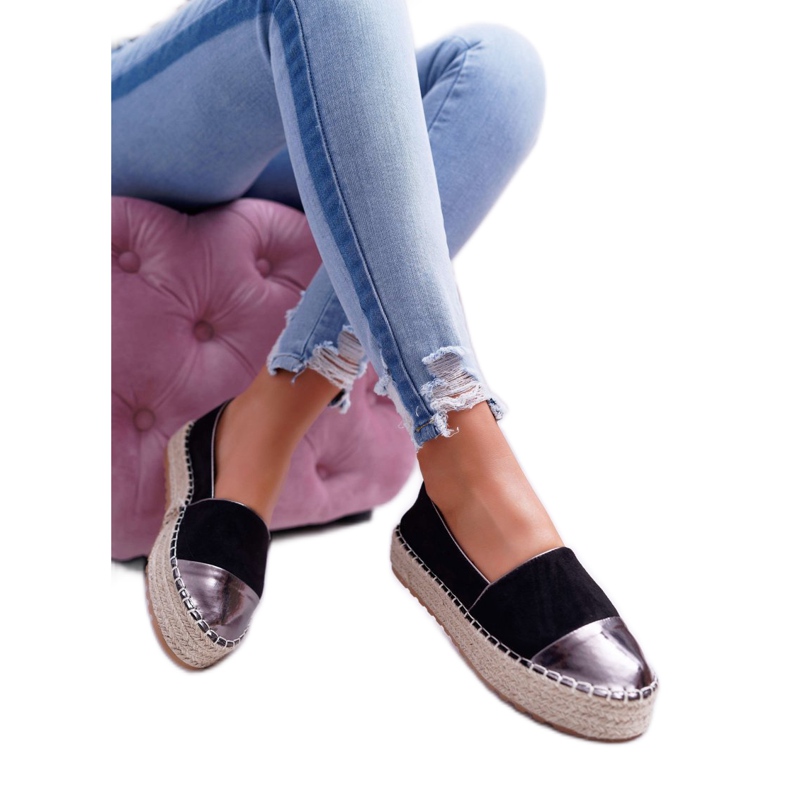 Alpargatas de Mujer con Plataforma Ringer Negra negro amarillo 3