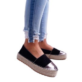 Alpargatas de Mujer con Plataforma Ringer Negra negro amarillo 1