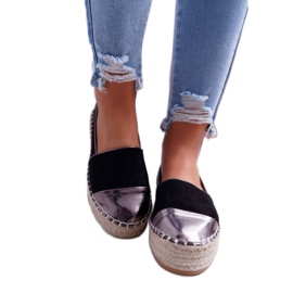 Alpargatas de Mujer con Plataforma Ringer Negra negro amarillo 2