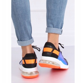 Zapatillas deportivas de mujer negras F-3336 BLACK / ORANGE negro naranja 2