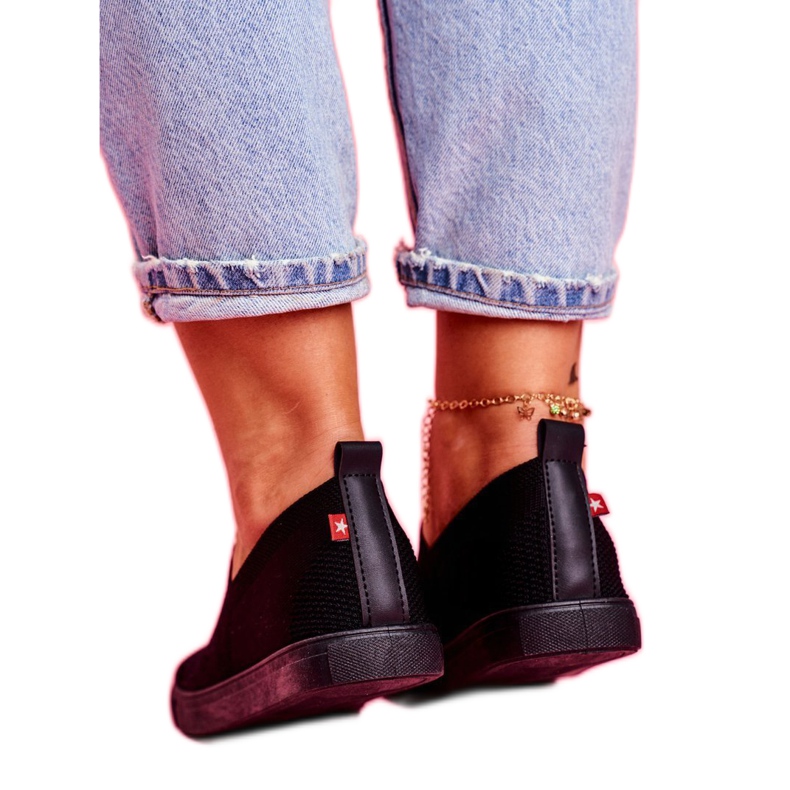 Zapatillas de deporte negras para mujer Zapatillas sin cordones Big Star FF274A609 negro 3