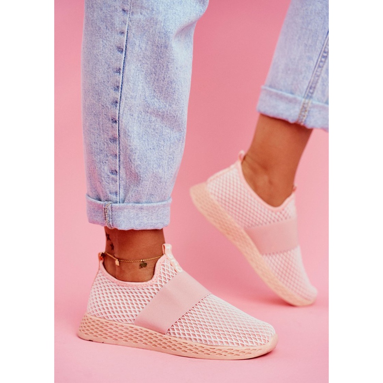 SEA Zapatos sin cordones deportivos para mujer rosa claro La Fiesta 1