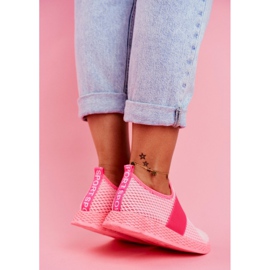 PS1 Zapatos Deportivos Sin Cordones Mujer Rosa Neón Claro La Fiesta rosado 3