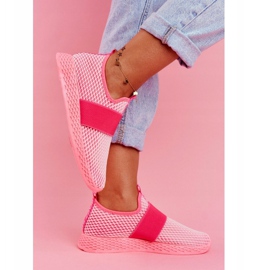 PS1 Zapatos Deportivos Sin Cordones Mujer Rosa Neón Claro La Fiesta rosado 4