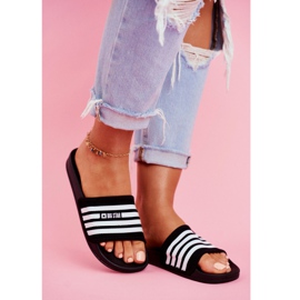 Pantuflas de Mujer Big Star Black FF274A353 blanco negro 1
