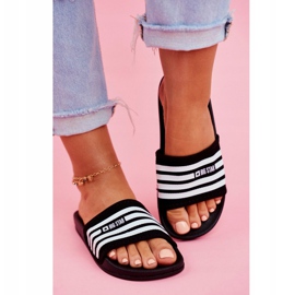 Pantuflas de Mujer Big Star Black FF274A353 blanco negro 2