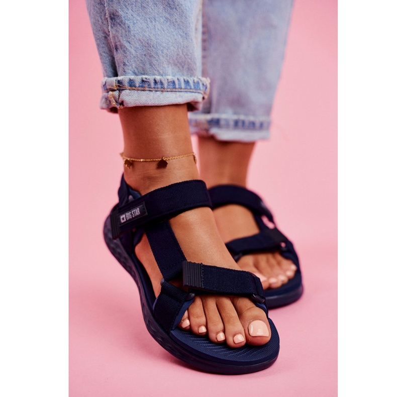 Sandalias Mujer Big Star Azul Marino FF274A601 2