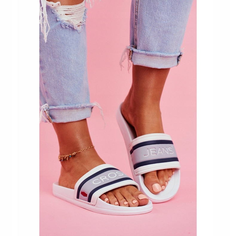 Pantuflas de Mujer Cross Jeans Blanco FF2R4158C 1 Pantuflas de Mujer Cross Jeans Blanco FF2R4158C 1