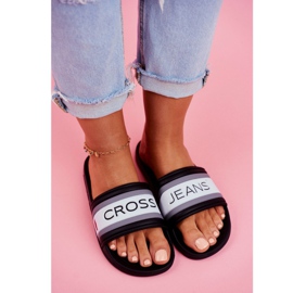 Pantuflas de Mujer Cross Jeans Negras FF2R4159C blanco negro 1 Pantuflas de Mujer Cross Jeans Negras FF2R4159C blanco negro 1