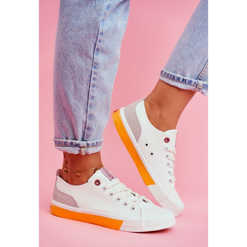 Zapatillas de Mujer Cross Jeans Blanco Naranja FF2R4043C 2